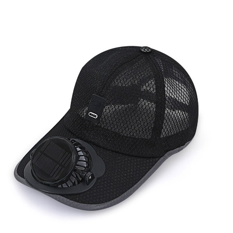 Breathable Sun Hat Baseball Cap with Built-in Solar Cooling Fan