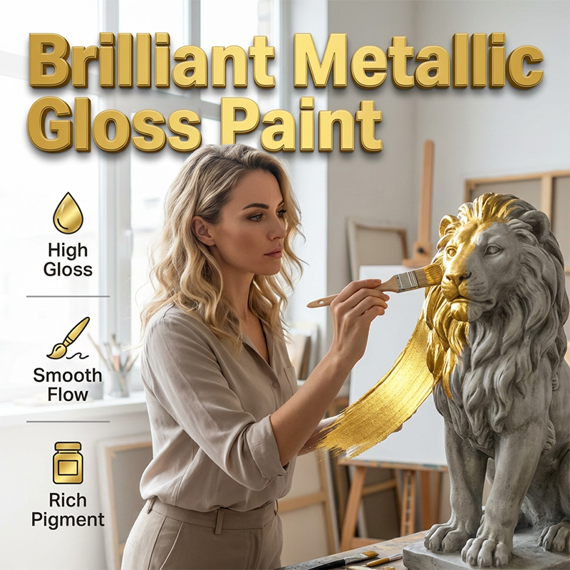 Water-Based Metallic Gloss Paint