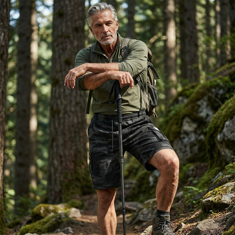 Men's Relaxed Fit Tactical Cargo Shorts – Multiple pockets, durable fabric & perfect for outdoor, work or daily wear - Image 2