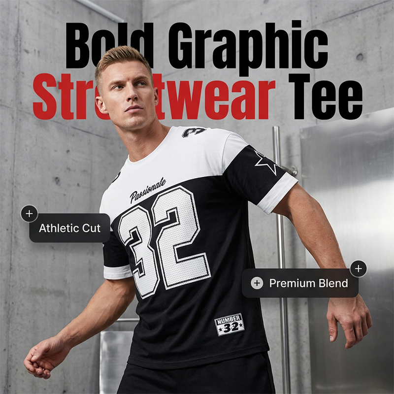 ONLY £10.99!! Men's Casual Graphic Print T-Shirt