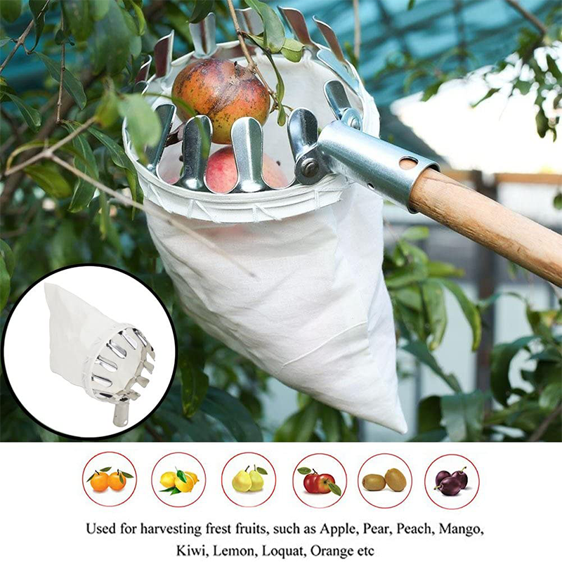 Fruit Picker Head Basket – Durable Design, Easy Attach & Perfect for Reaching High Branches Without a Ladder