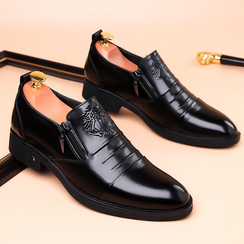 Men's Retro Business Slip-On Ankle Shoes - Image 2