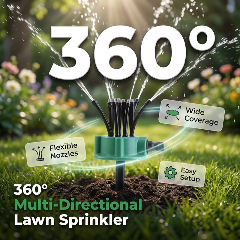 360° Coverage Precision Garden Irrigation Sprinkler – you get 3