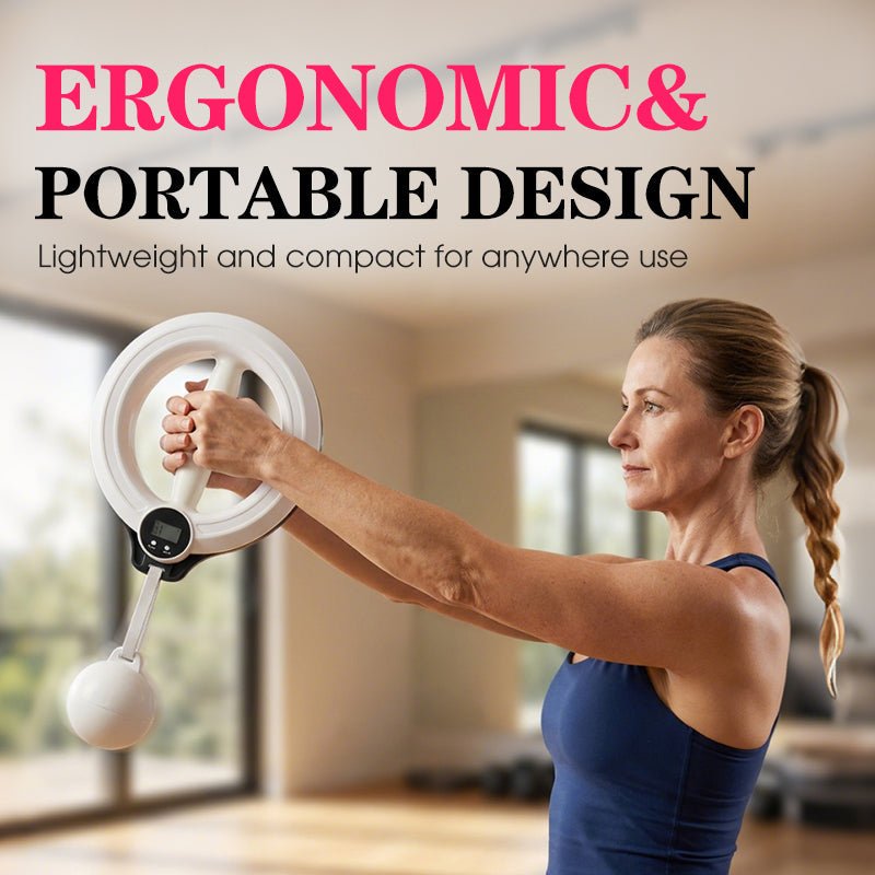 360° Hand Crank Arm & Forearm Trainer with Smart Counter