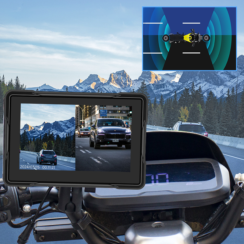 Waterproof Motorcycle Front & Rear Dash Cam - Image 3