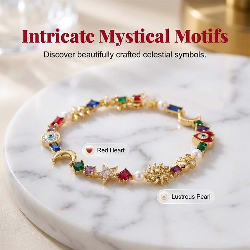 Whimsical Celestial Charm Bracelet (Free Storage Box) - Image 2