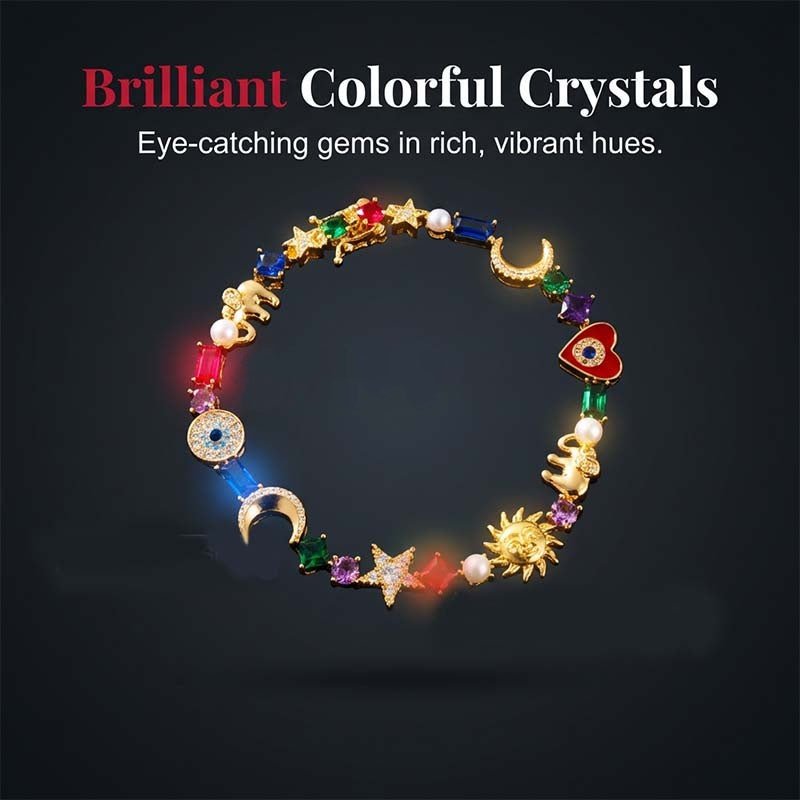 Whimsical Celestial Charm Bracelet (Free Storage Box) - Image 3