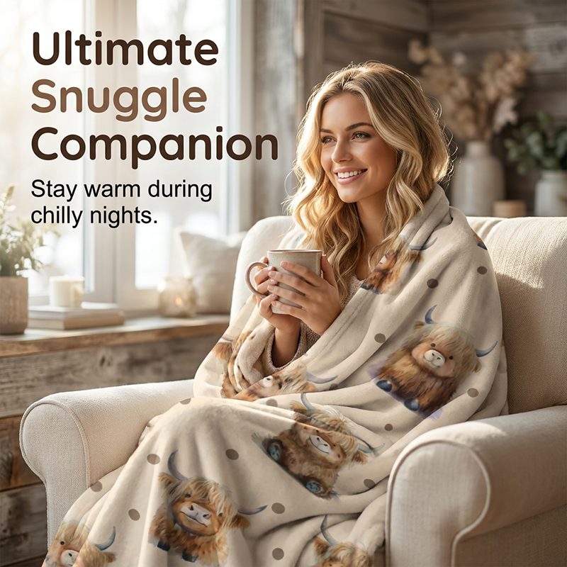 Ultra-Soft Printed Flannel Throw Blanket - Image 3