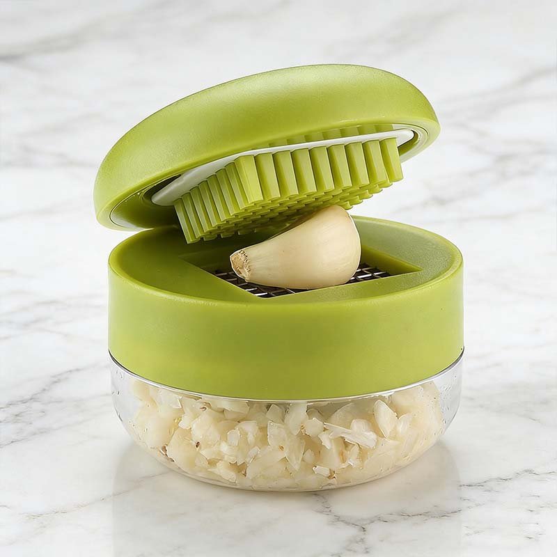 ONLY £8.99!! Mini Garlic Chopper and Press with Container
