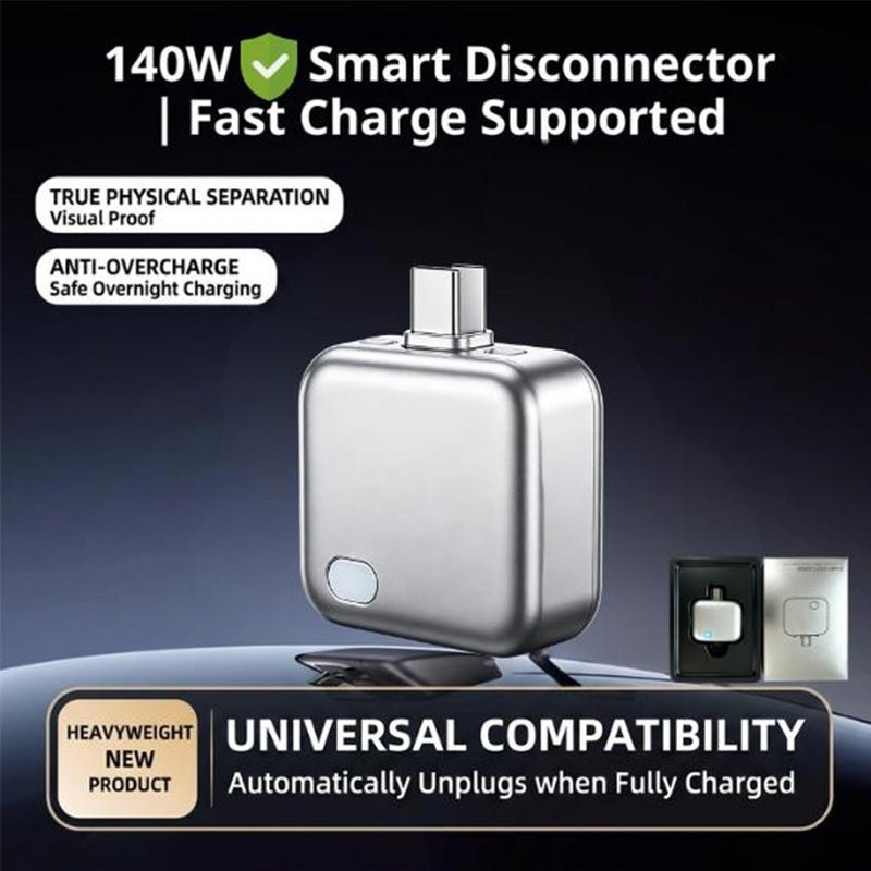 140W Fast Charger AI Auto-Disconnect & Battery Protection | Safe Overnight Charging