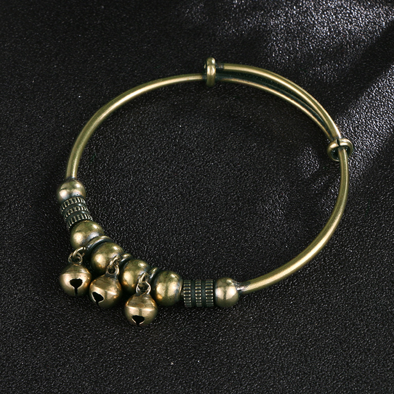 Push-Pull Adjustable Bell Bangle – Stylish, stretchable & perfect for daily wear – slips on and off easily