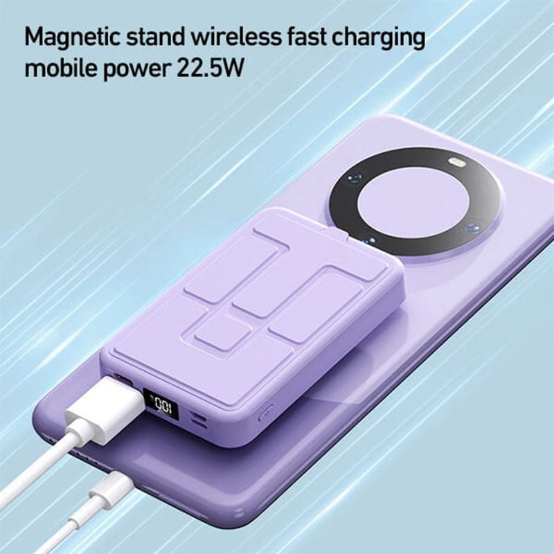 22.5W 10000mAh Magnetic Wireless Charging Mobile Power with Stand - Image 3