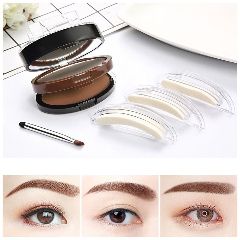 Instant Adjustable Eyebrow Stamp – Two‐color brow powder, waterproof & smudge‐proof. Natural, full brows in seconds - Image 2