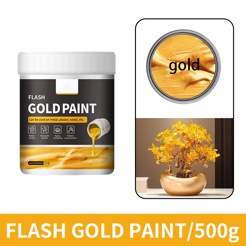 Multipurpose Water-Based Flash Gold Paint - Image 2