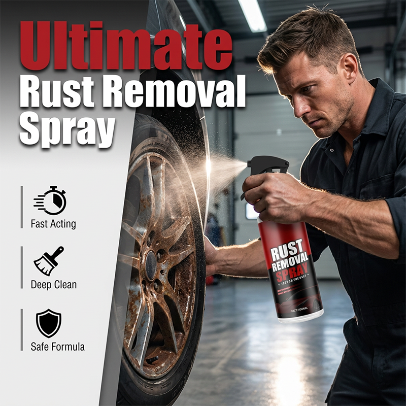 Car Wheel Rust Remover & Alloy Rim Cleaner Spray, Removes Brake Dust & Road Grime