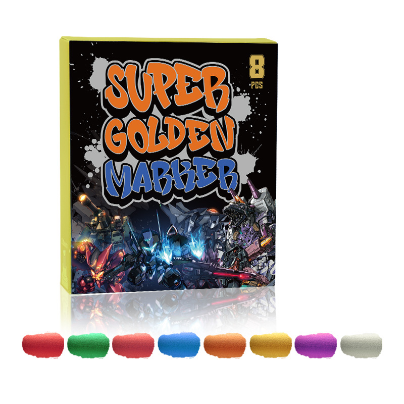 8-Color Metallic Marker Pen Set - Image 2
