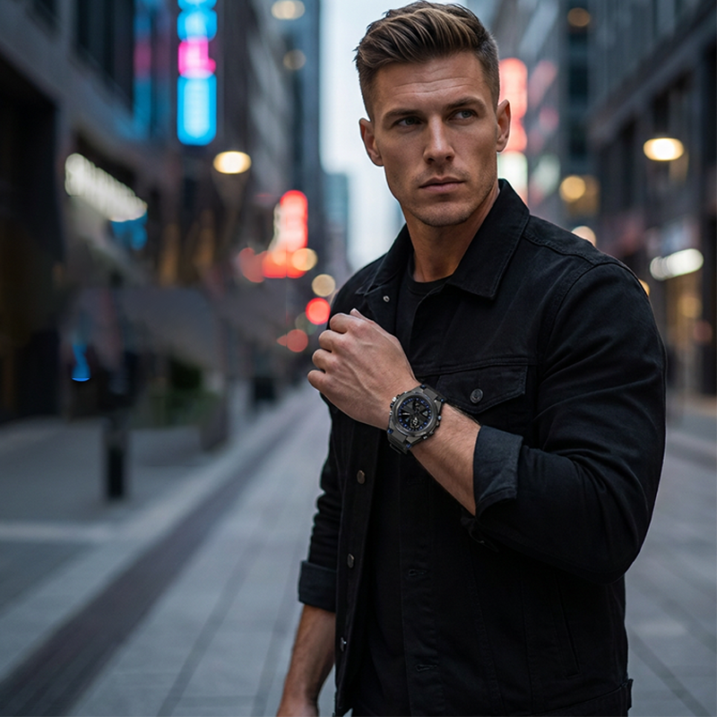 Men's Waterproof Sports Watch – Dual Display & Shock-Resistant – Outdoor Essential - Image 2