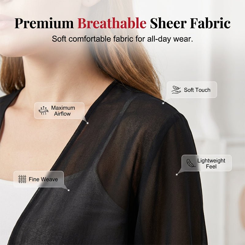 Women's Elegant Chiffon Tie-Front Cropped Top - Image 2