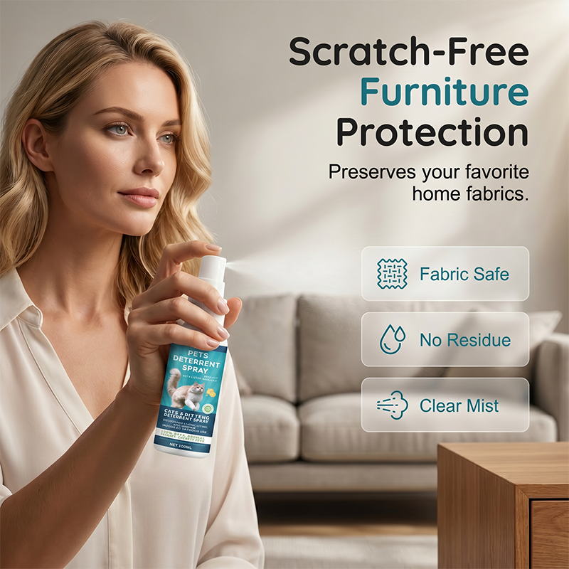 Herbal Pet Deterrent Spray – Stops scratching, safe for cats & kittens. Protect sofas & plants. - Image 3