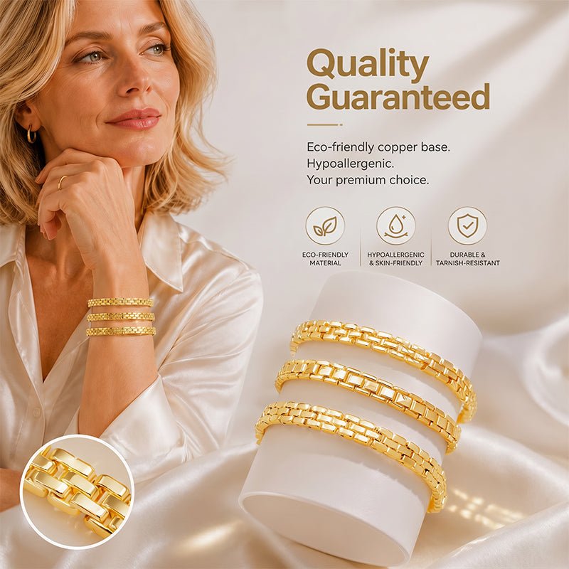 Geometric Link Bracelet – Minimalist, Modern, Dainty