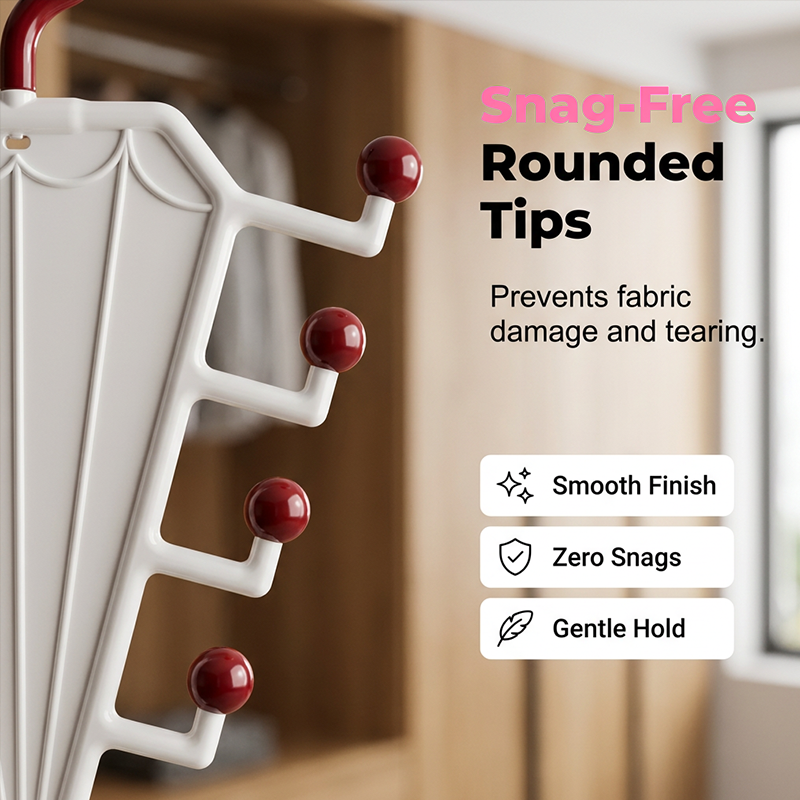 Multi-Functional V-Shaped Double Sided Hanger Storage Rack - Image 3