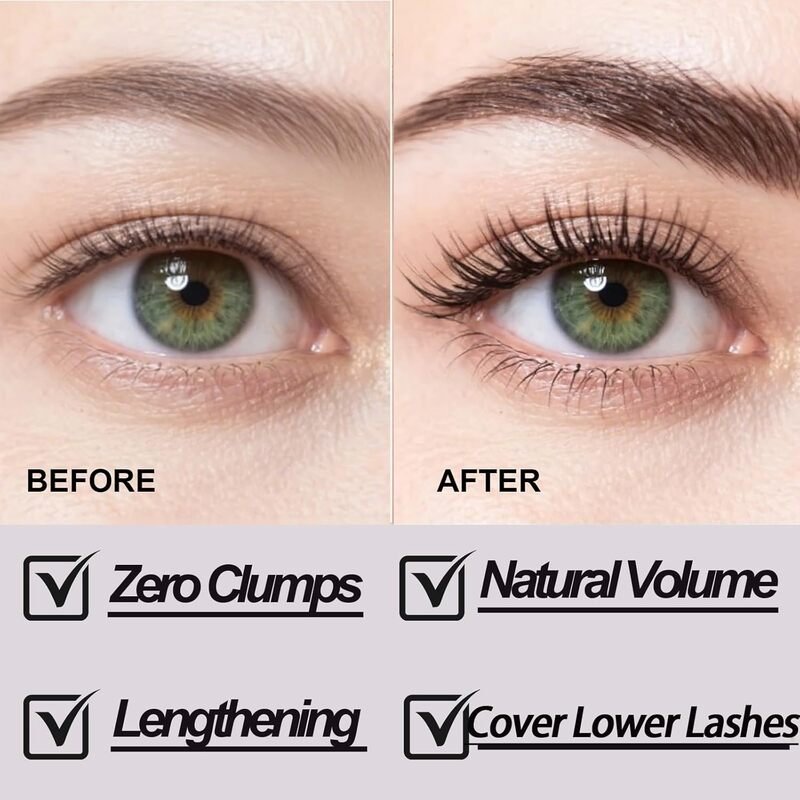 Volumizing Lengthening Curling Mascara – Smudge-proof & long-lasting – Perfect for dramatic lashes – adds curl, length and volume without clumps - Image 2