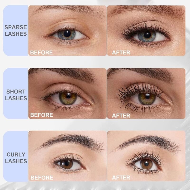 Volumizing Lengthening Curling Mascara – Smudge-proof & long-lasting – Perfect for dramatic lashes – adds curl, length and volume without clumps - Image 3