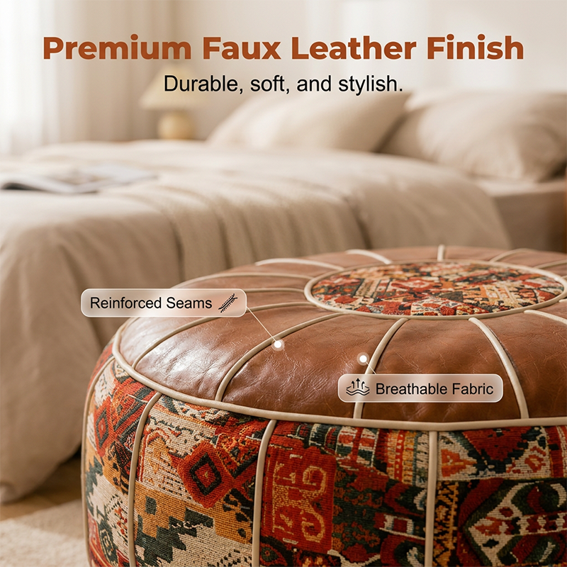 Multifunctional Storage Ottoman Pouf - Image 2