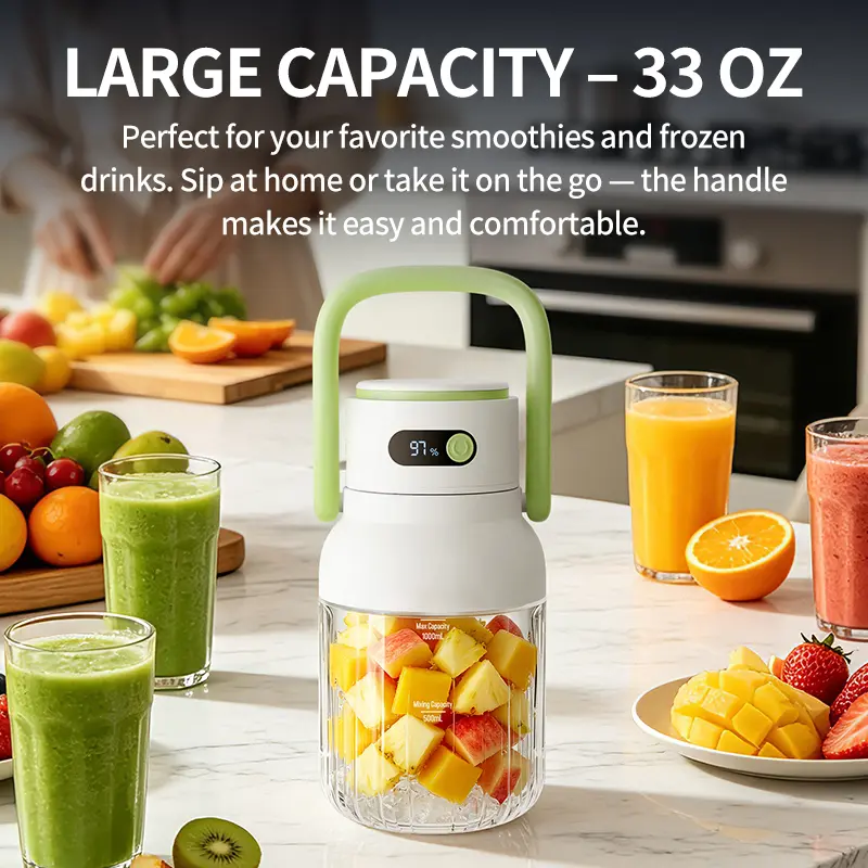 Portable Blender with Digital Display– Smoothies On-the-Go