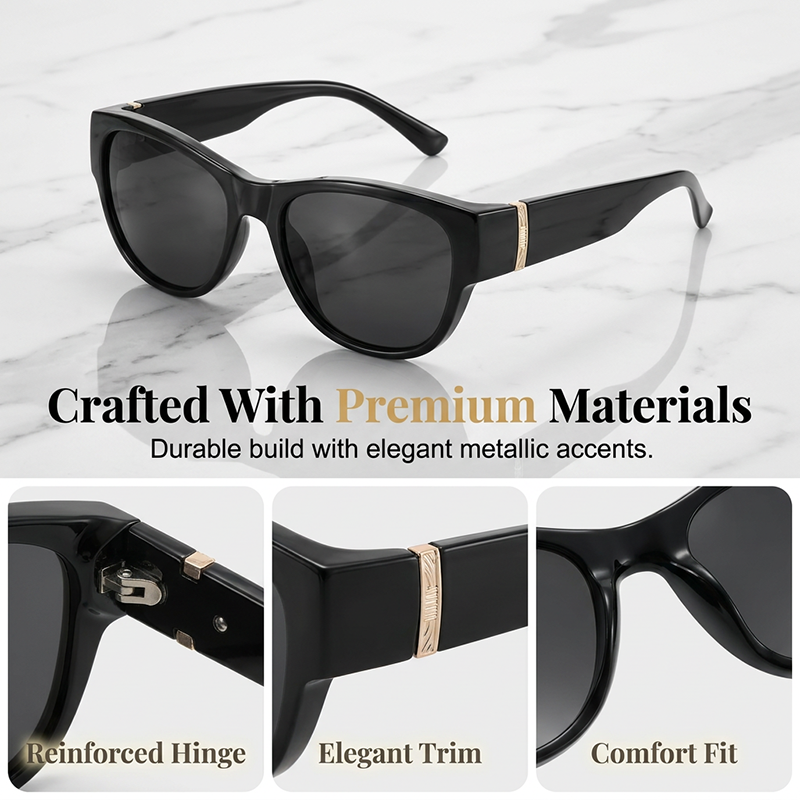 Women's Large Frame Fit-Over Sunglasses - Image 3