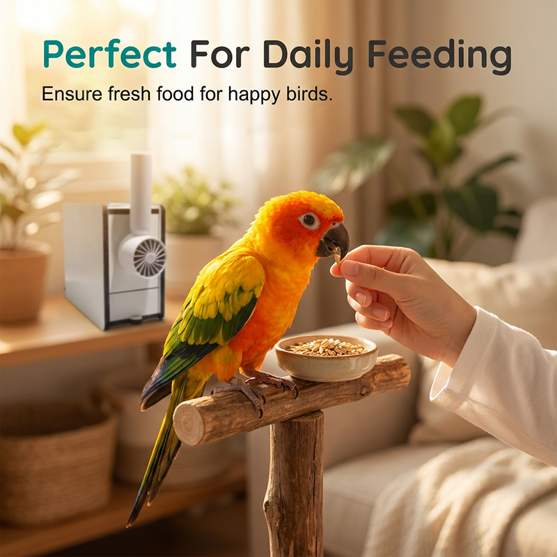 Rechargeable Bird Seed Shell Separator – Airflow Separation, Compact, Easy Clean - Image 3