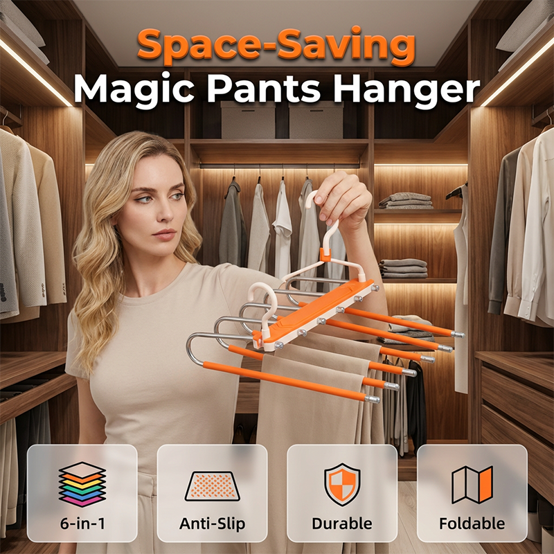 New Hot Selling Multi-Layer Space-Saving Pants Hanger