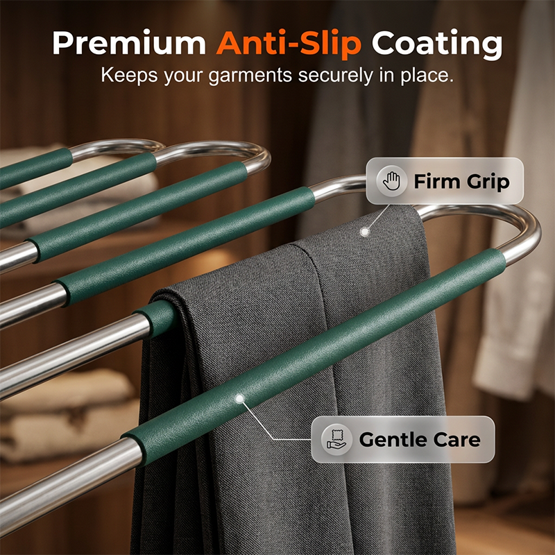 New Hot Selling Multi-Layer Space-Saving Pants Hanger - Image 2