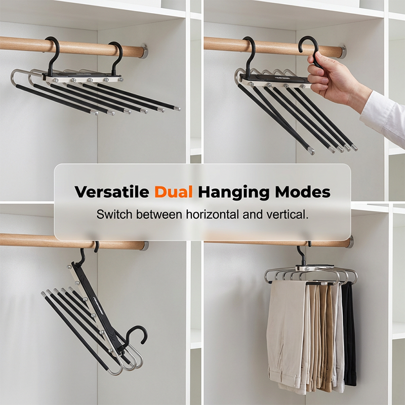 New Hot Selling Multi-Layer Space-Saving Pants Hanger - Image 3