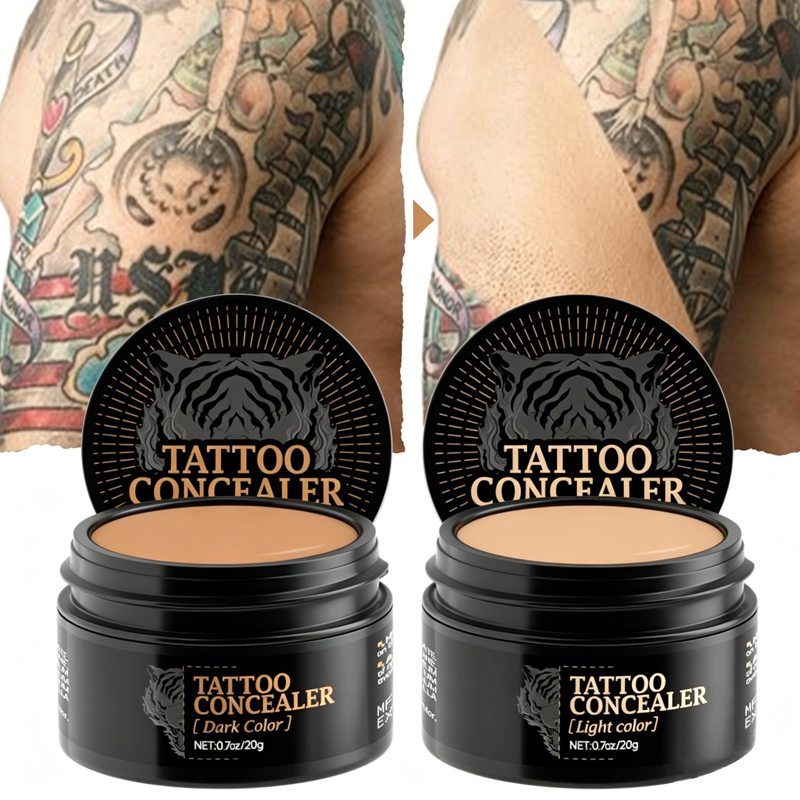 Waterproof Scar Concealer – Dual‐shade custom match, covers scars & birthmarks. Sweat‐proof, all‐day wear.