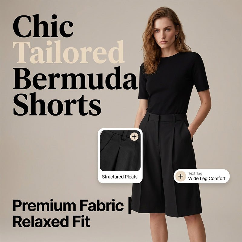 & Best Sellers-Women's Loose Fit Bermuda Shorts