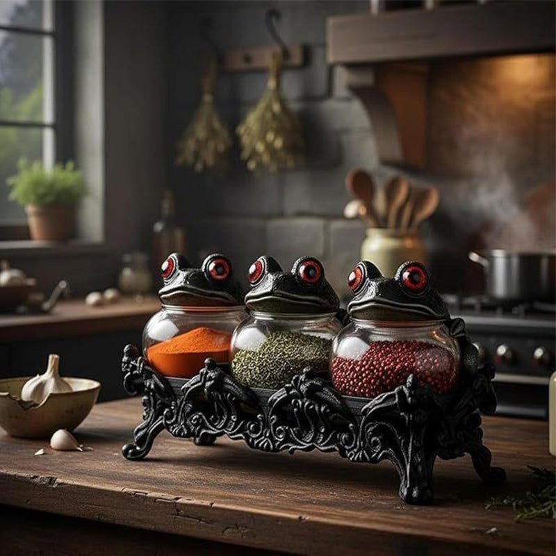 Mystical Frog Shaped Spice Jars - Image 2