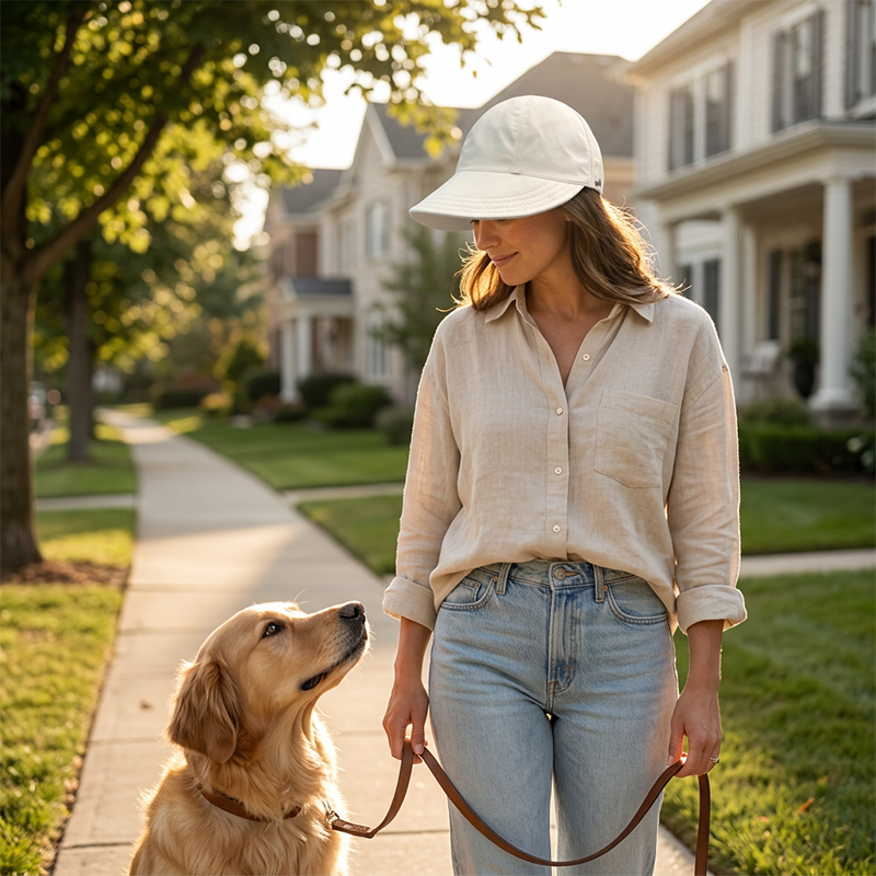 Women's Breathable Adjustable Ponytail Sun Hat - Image 3