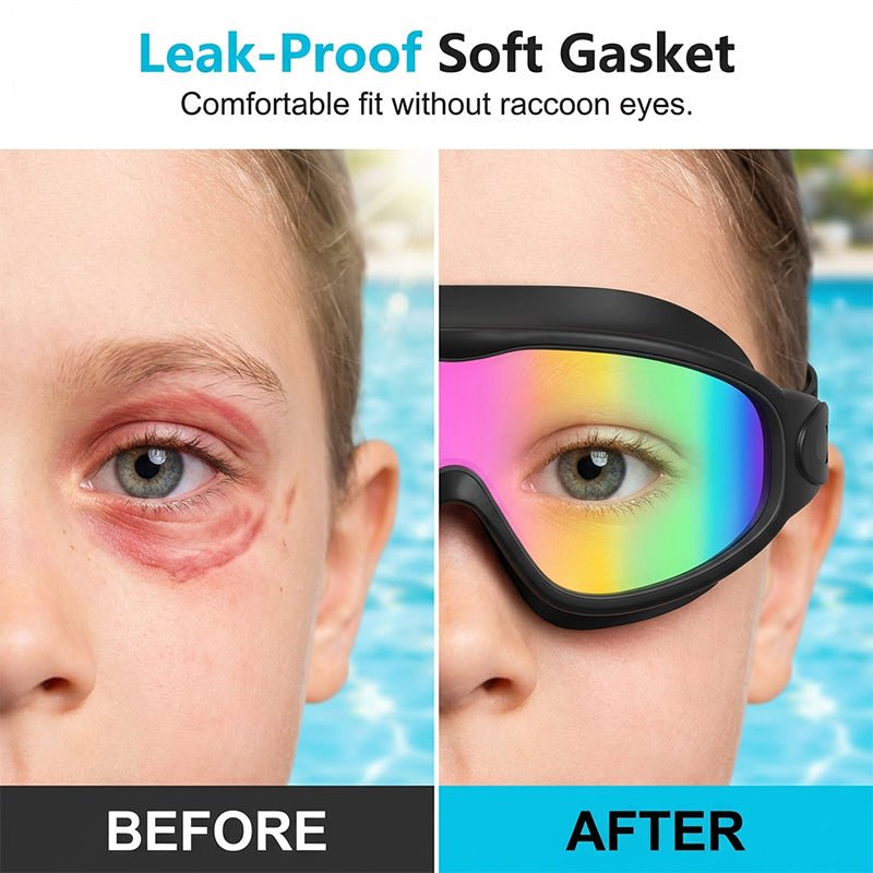 Anti-Fog Kids Swimming Goggles with Earplugs & Nose Clip - Image 2