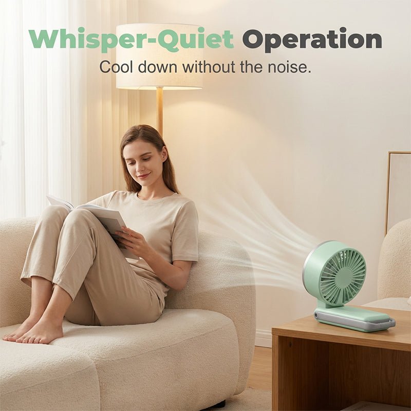 Foldable Turbo Handheld Fan with LED Display - Image 3