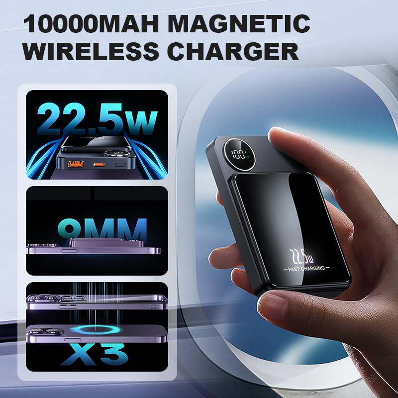 22.5W power bank – magnetic, slim, charges 3 devices at once