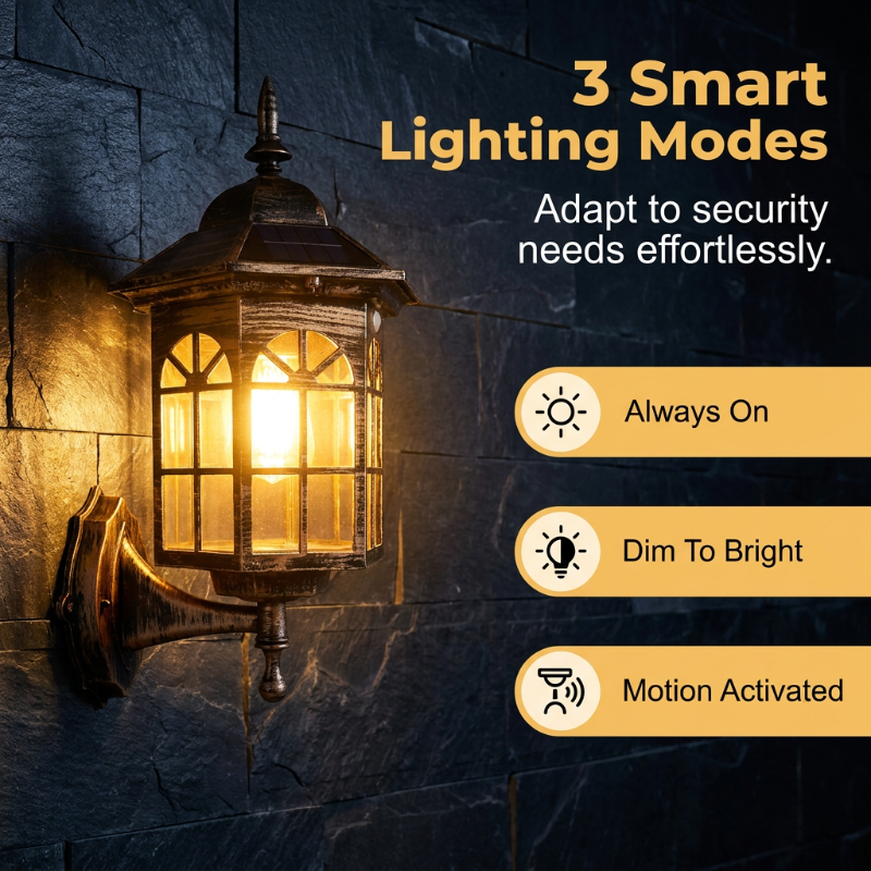 Motion Sensor Solar Wall Light - Image 3