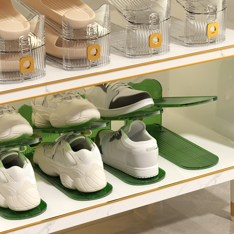 Adjustable Double-Decker Shoe Slots Organizer - Image 2