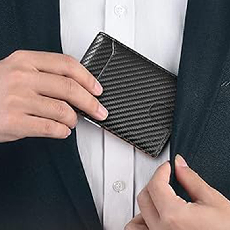 Minimalist Men's Card Holder Wallet with RFID Blocking - Image 3