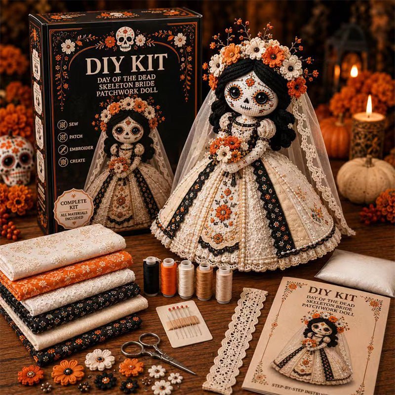 Skeleton bride craft kit – complete, detailed, perfect for Halloween decor