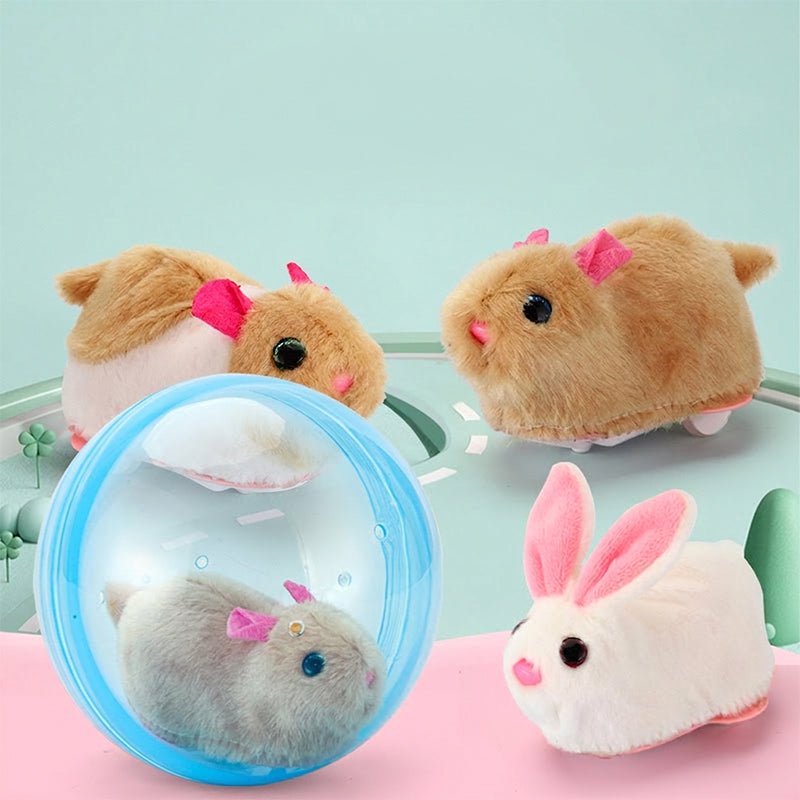 Electric Plush Hamster Rolling Ball Toy – Crafted from child-safe, soft plush materials with no sharp edges. Built to withstand bumps & tumbles, and easy to wipe clean after messy play