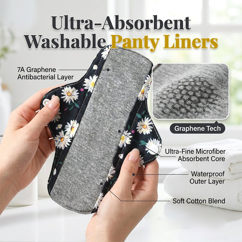 New Hot Sales - Just | Reusable Period Pads for Women – Soft Washable Leakproof Panty Liners for Everyday Comfort
