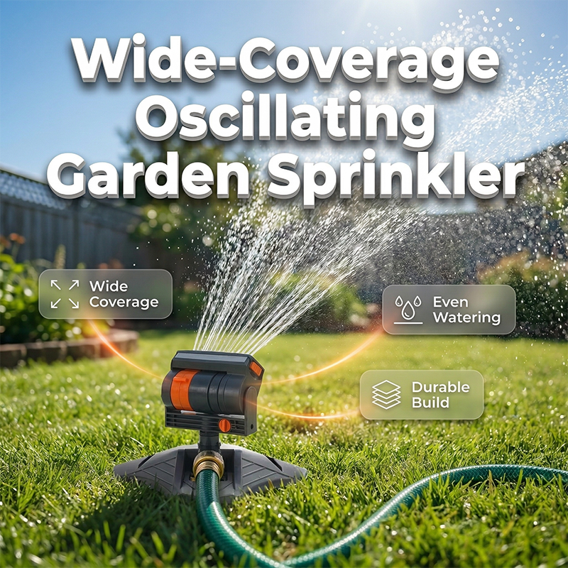 Keep Your Garden Fresh All Summer –Wide-Coverage Automatic Rotating Garden Sprinkler