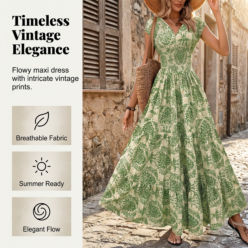 Versatile Floral Maxi Dress — Perfect for Holidays, Weddings & Summer Days - Image 2