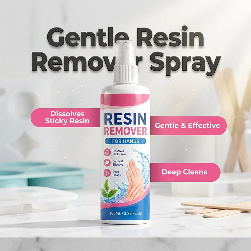 Gentle Resin Remover for Hands – Instantly dissolves sticky epoxy & UV resin. Safe for sensitive skin, no irritation. A must for crafters